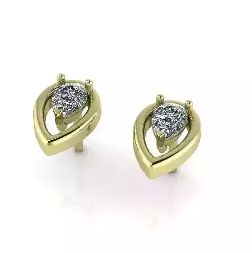 Earrings pear Model 6261