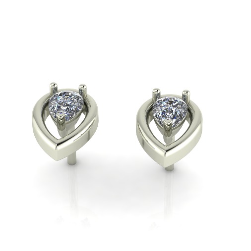 Earrings pear Model 6261 3D print model_1