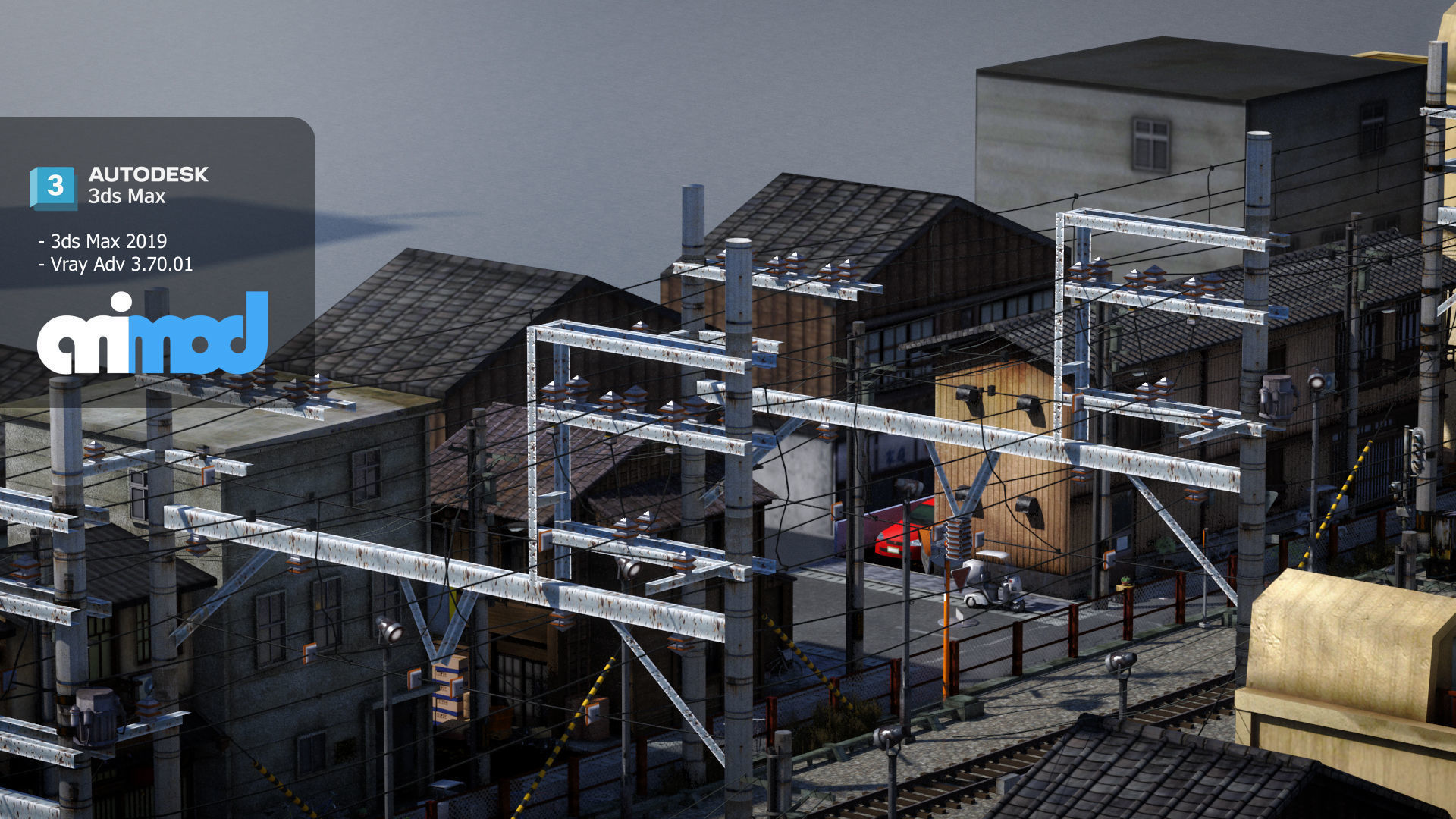 Japan Railway 3D model_4