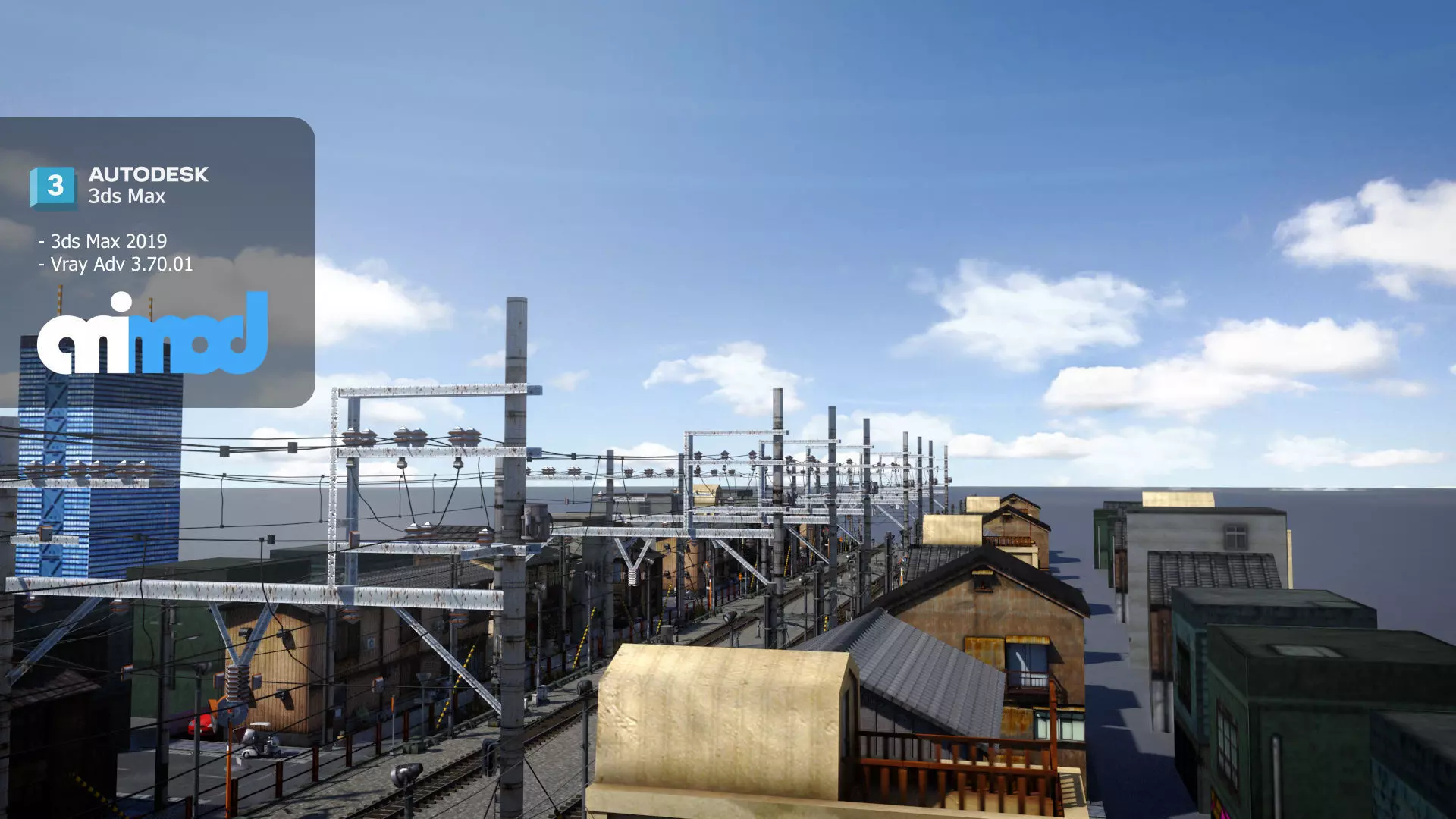 Japan Railway 3D model_0