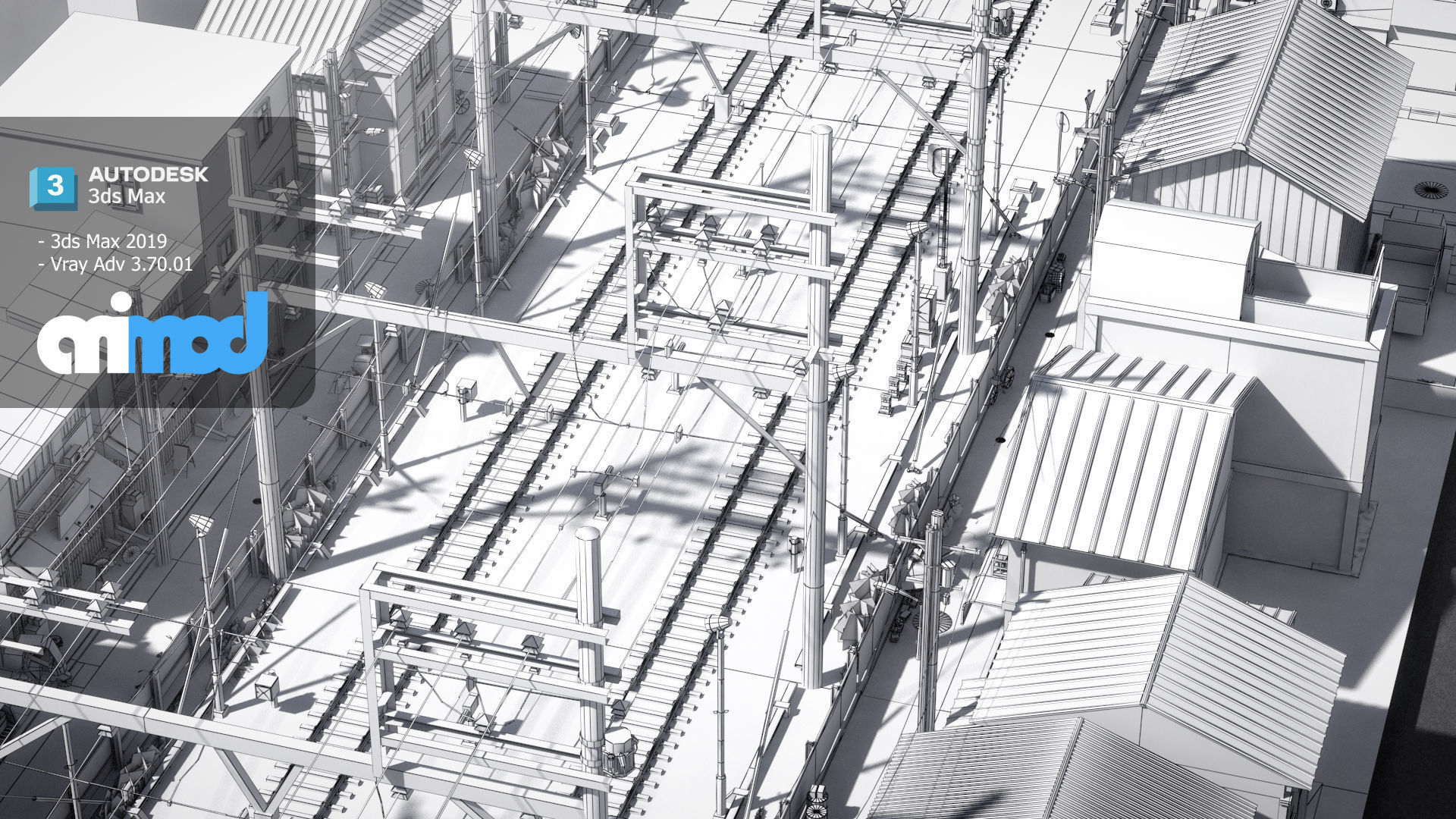 Japan Railway 3D model_8