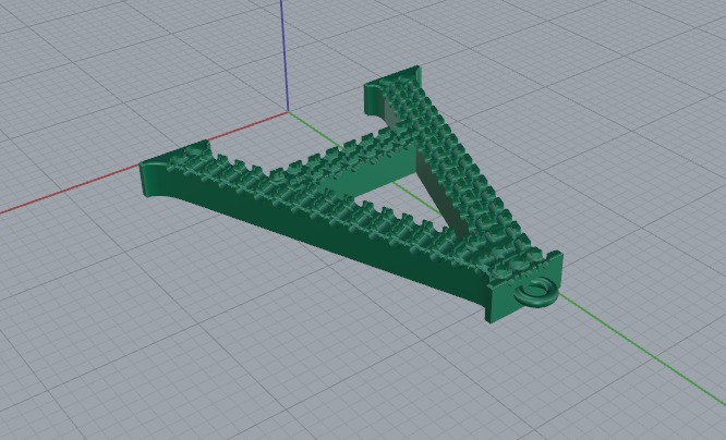 Pendant letter A Model 6249 3D print model_3