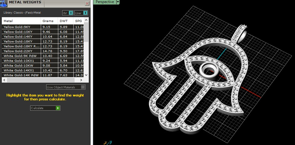 Hamsa pendant Model 6234 3D print model_6