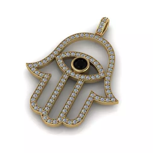 Hamsa pendant Model 6234 3D print model_0