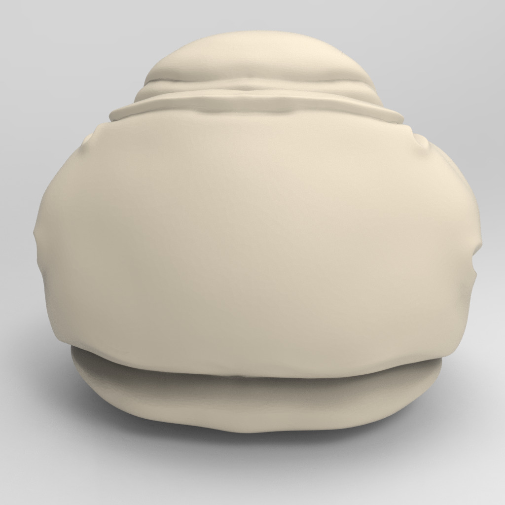 Cartoon Anime Monk Figure with Hands Together 3D print model_4