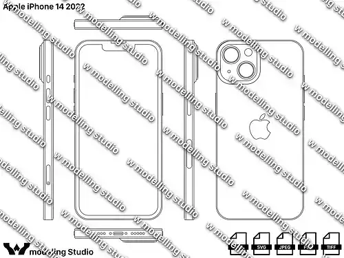 Apple Iphone 14 2022 blueprint
