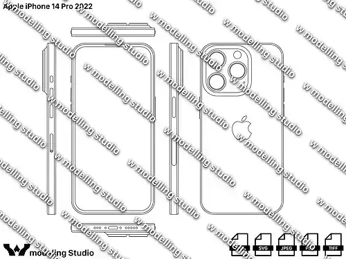 Apple iPhone 14 Pro 2022 blueprint