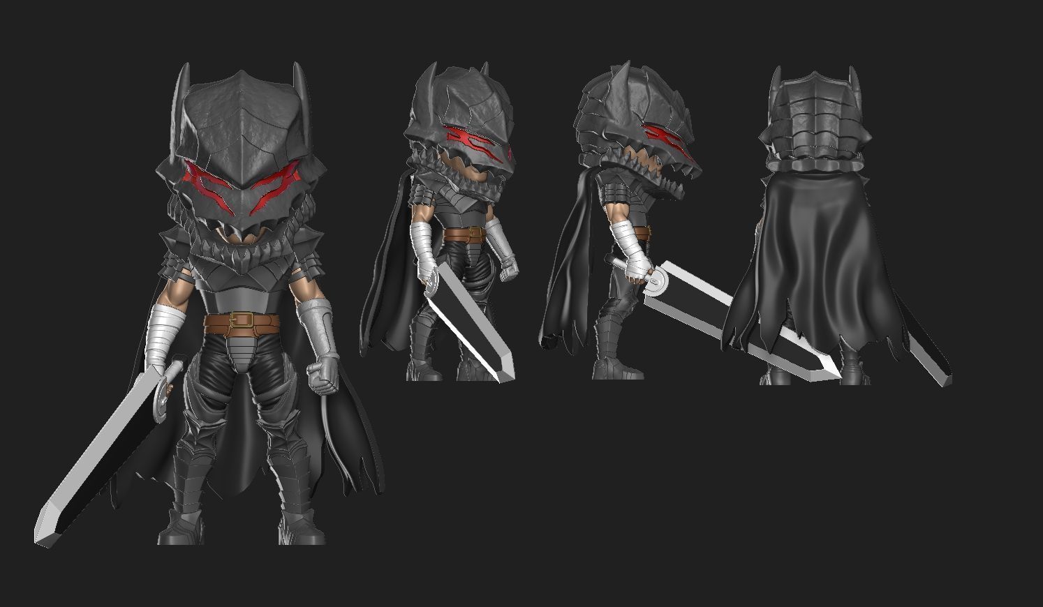 Berserk Guts figure 3D print model_1