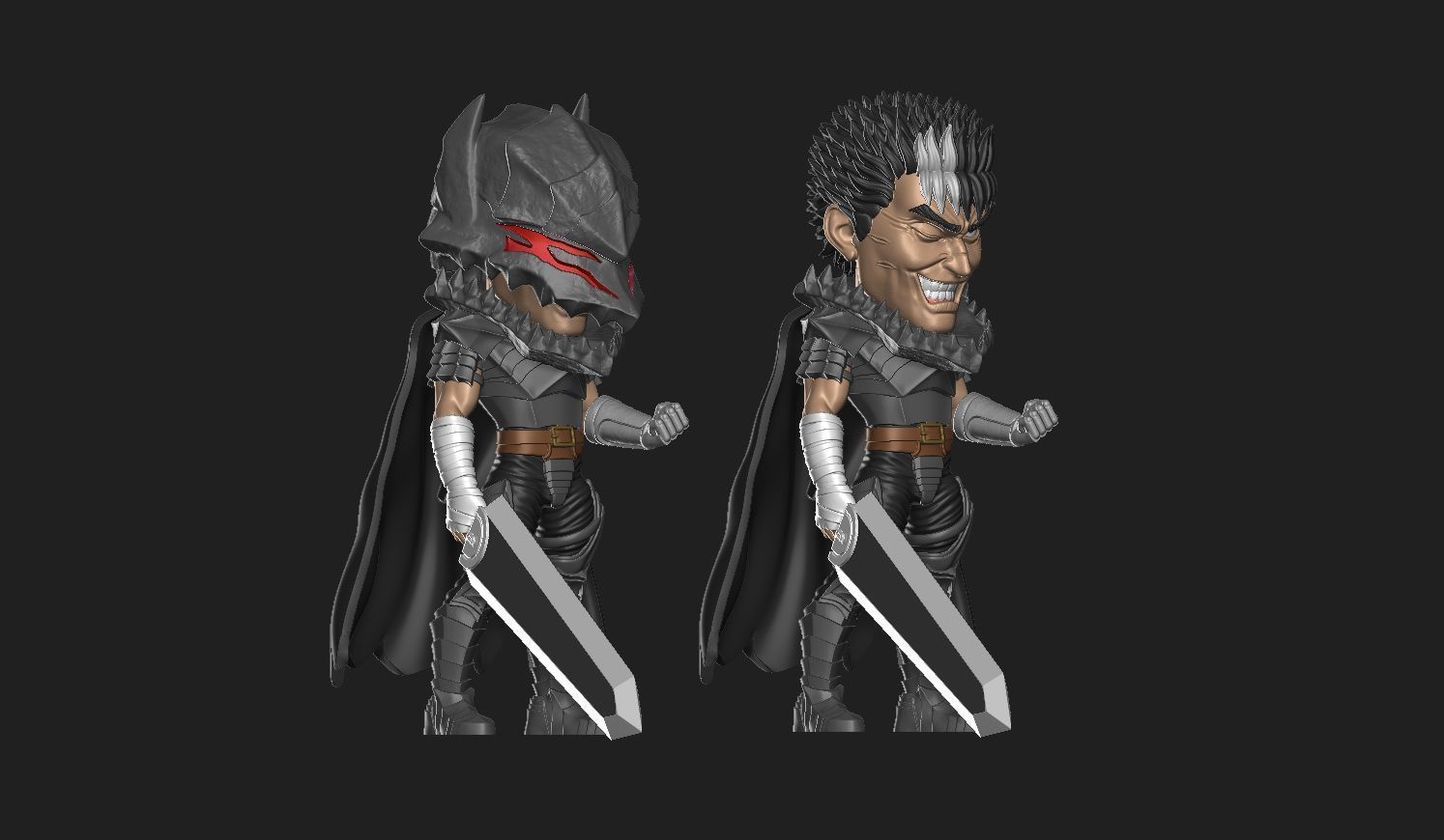 Berserk Guts figure 3D print model_3