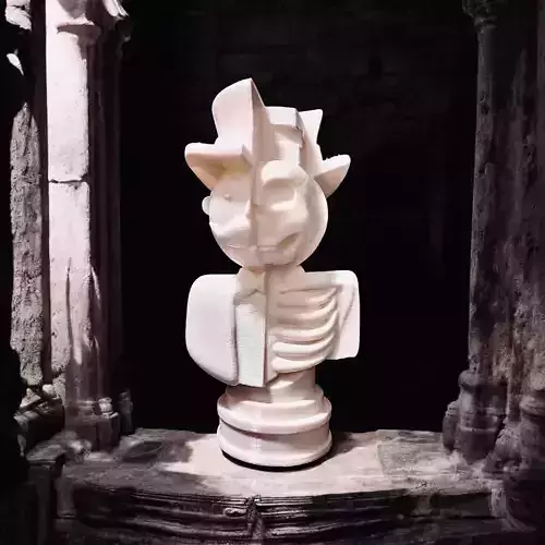 Mr monopoly anatomy bust 3D print model