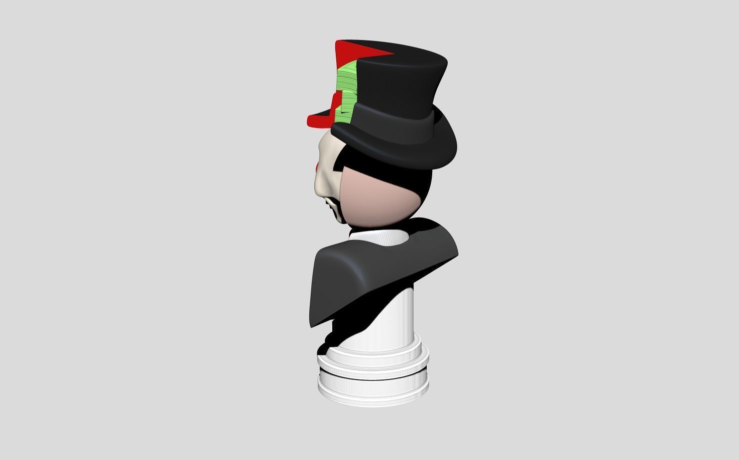 Mr monopoly anatomy bust 3D print model_4