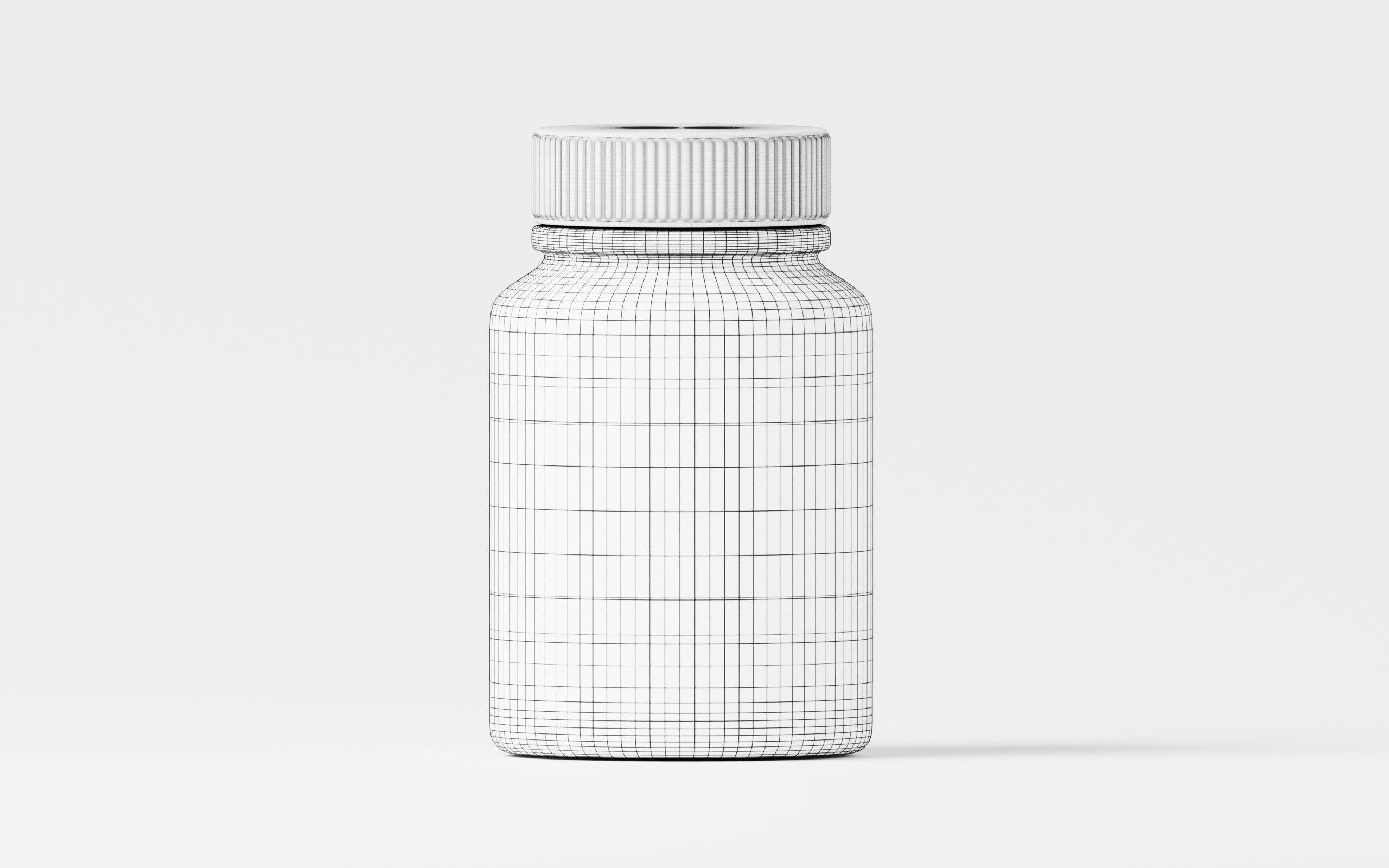 Medicine Bottle  Low-poly 3D model_4