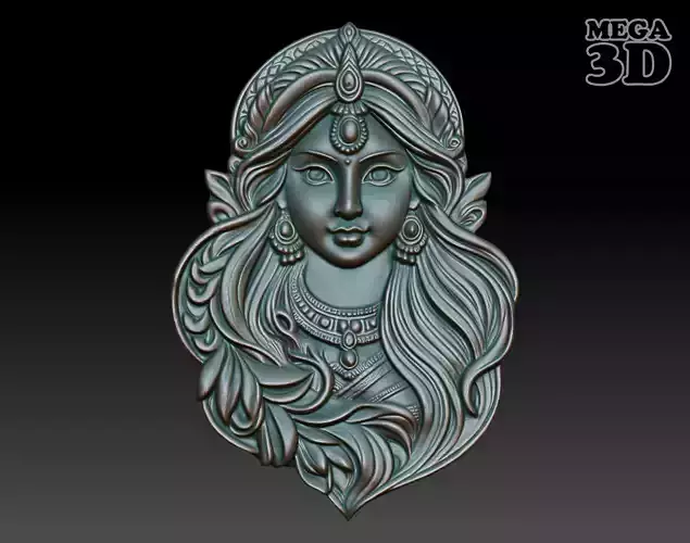 Indian Girl basrelief 02 240906