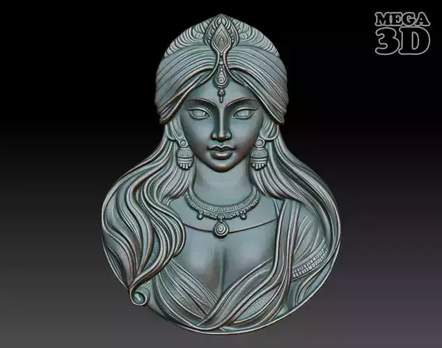 Indian Girl basrelief 01 240906