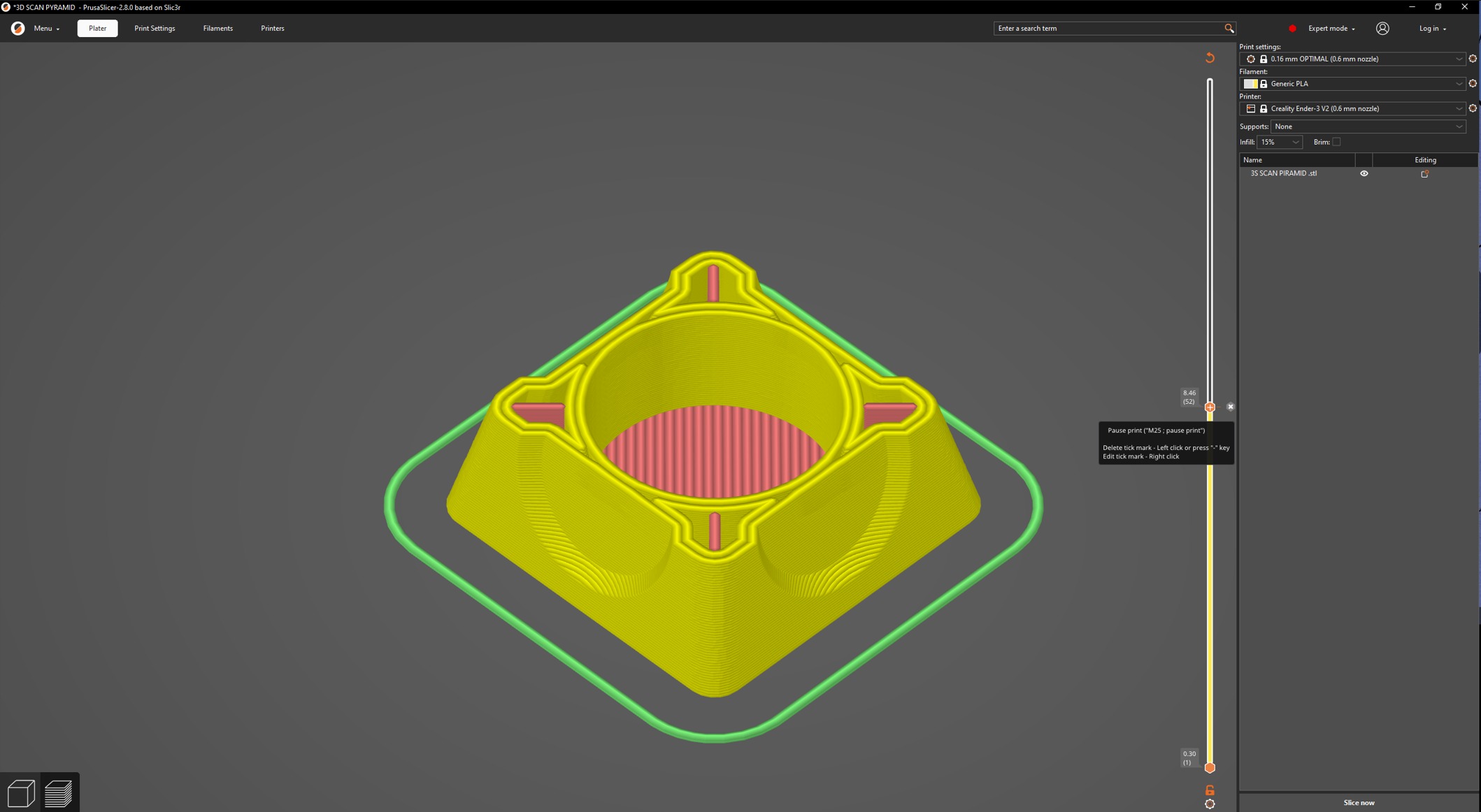3D Scan Pyramid Marker Free 3D print model_4