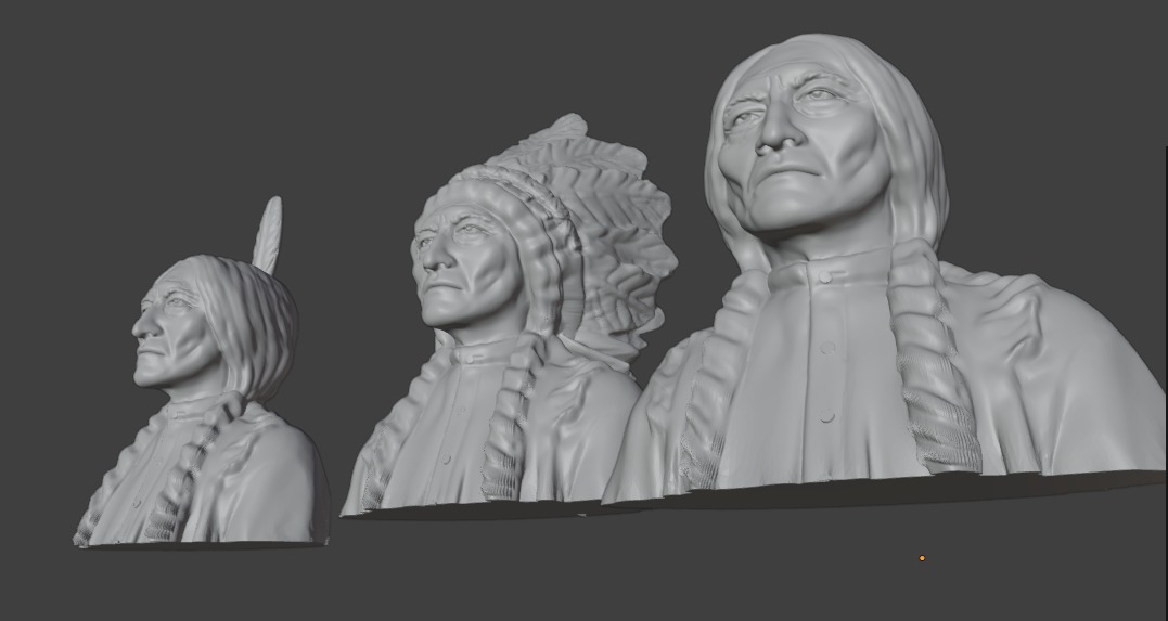 Sitting Bull 3D print model_2
