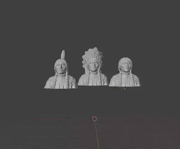 Sitting Bull 3D print model