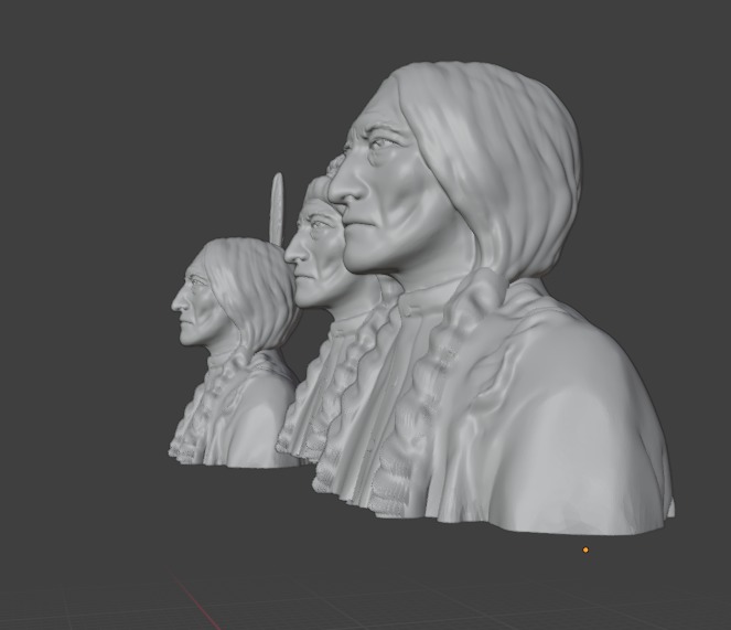 Sitting Bull 3D print model_1