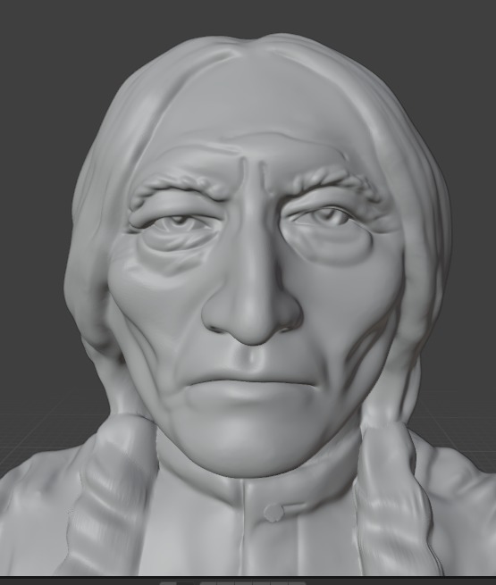 Sitting Bull 3D print model_16