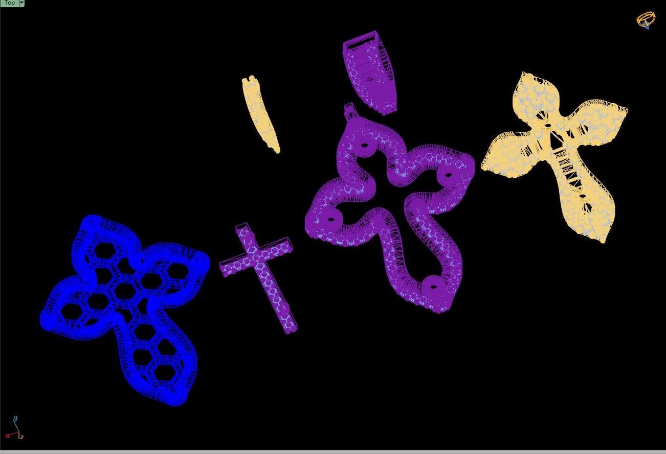 Custom Cross Diamond Pendant - Crucifixion Cross Necklace 3D print model_20