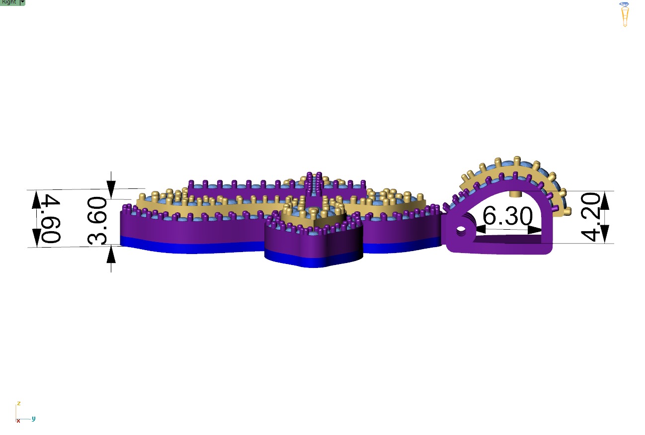 Custom Cross Diamond Pendant - Crucifixion Cross Necklace 3D print model_7