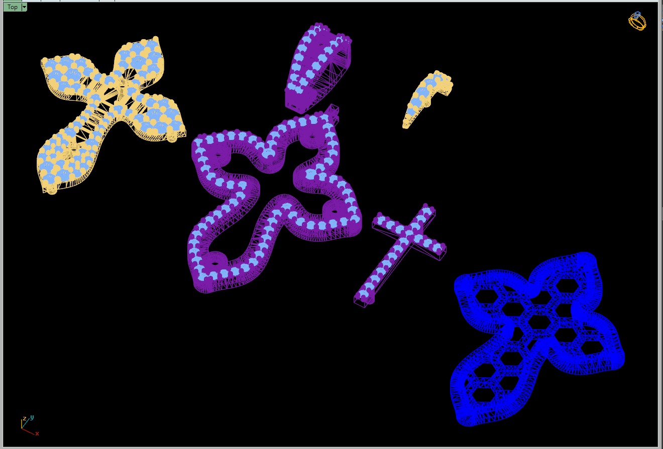 Custom Cross Diamond Pendant - Crucifixion Cross Necklace 3D print model_19