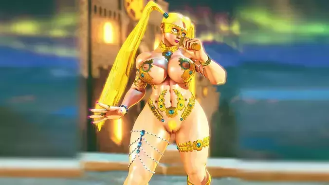 Gold N Roses Mika Low-poly 3D model