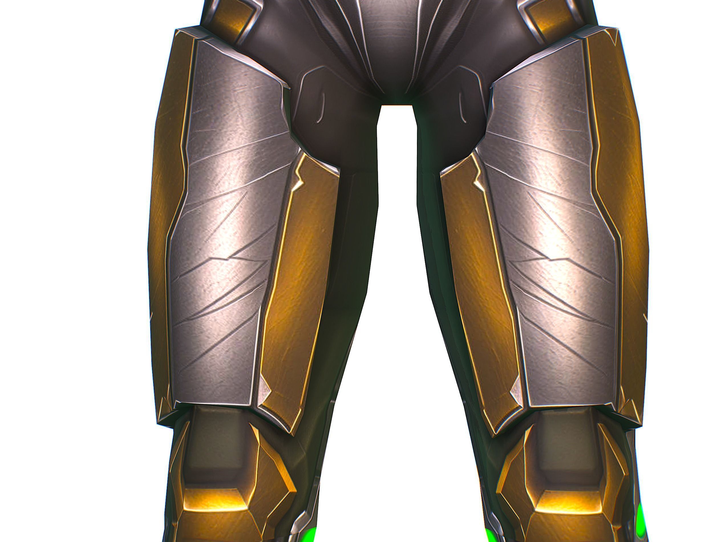 Cartoon Sci-Fi Cyborg Drone Sniper Soldier Low-poly 3D model_26