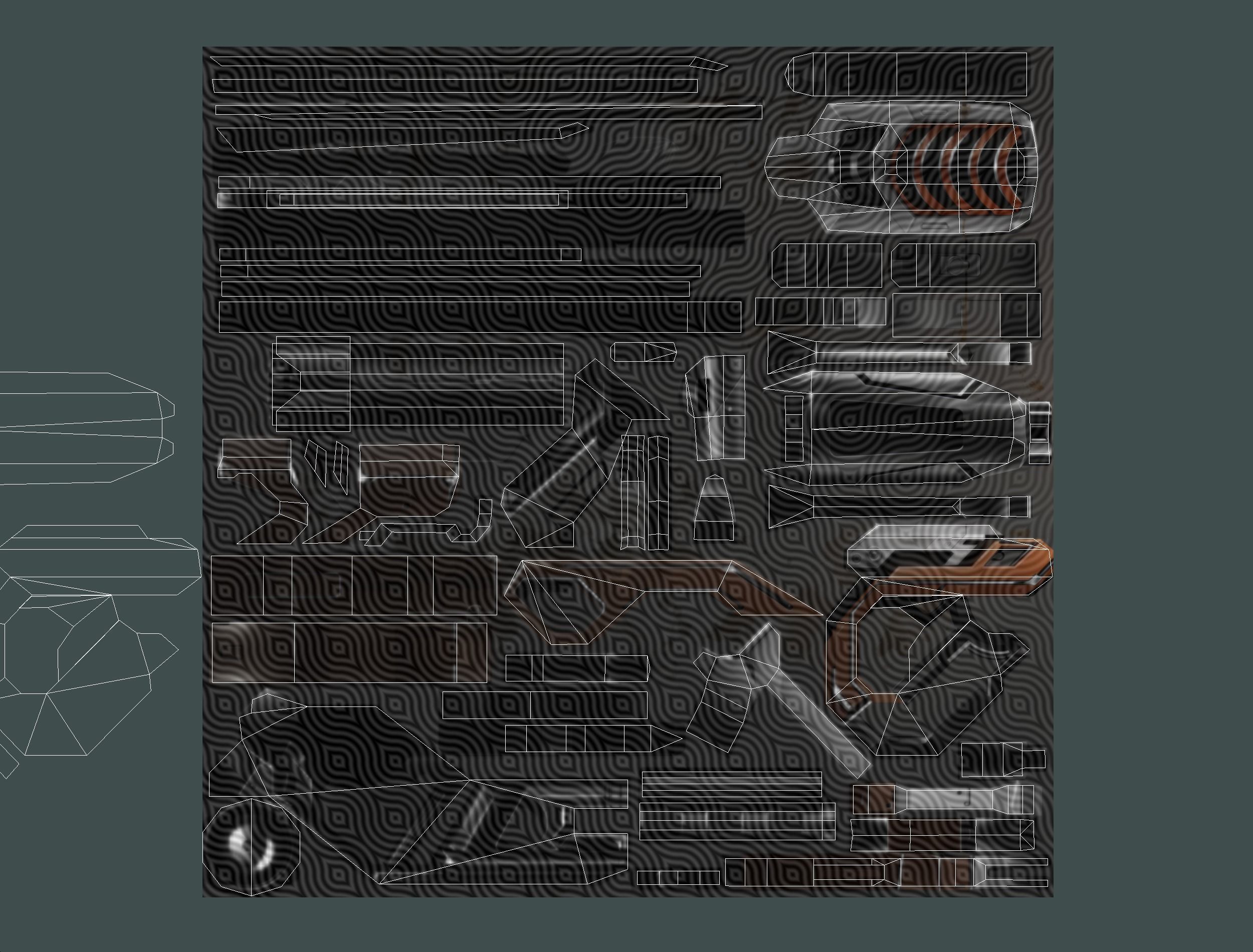 Cartoon Sci-Fi Cyborg Drone Sniper Soldier Low-poly 3D model_71