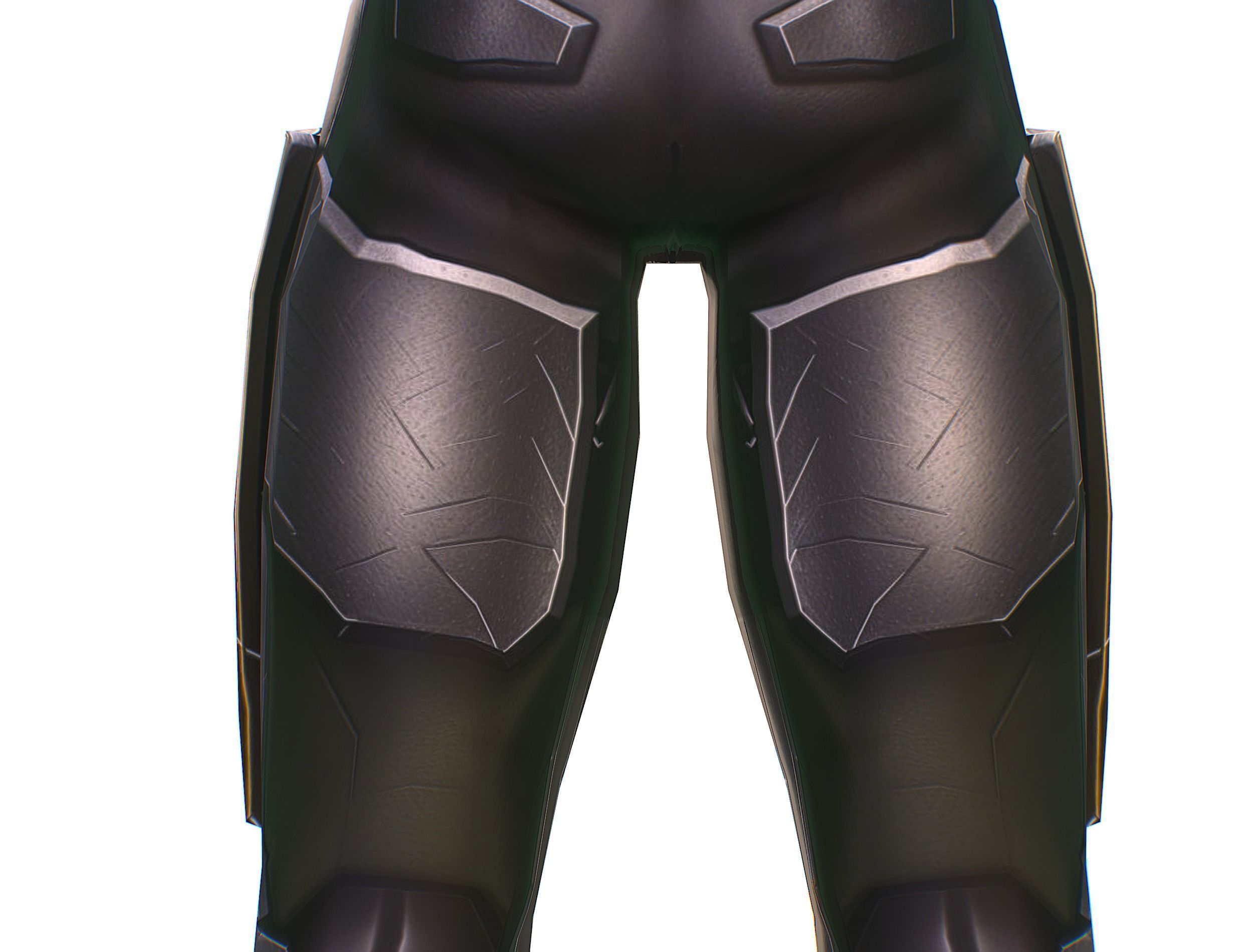 Cartoon Sci-Fi Cyborg Drone Sniper Soldier Low-poly 3D model_33