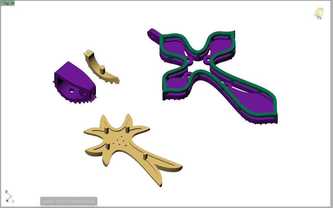 Custom Cross Diamond Pendant - Crucifixion Cross Necklace 3D print model_13