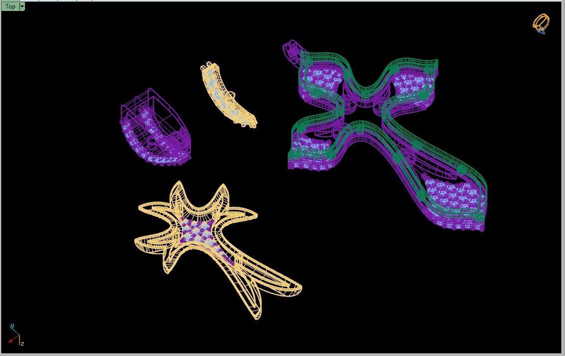 Custom Cross Diamond Pendant - Crucifixion Cross Necklace 3D print model_16