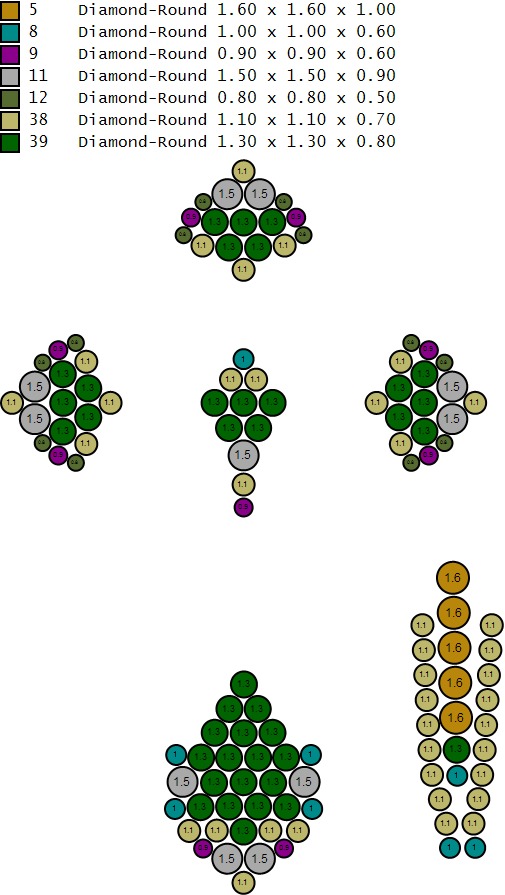 Custom Cross Diamond Pendant - Crucifixion Cross Necklace 3D print model_17