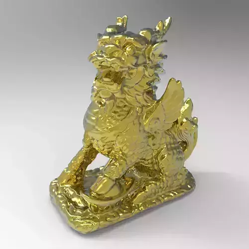 The Majestic Kirin A Symbol of Prosperity and Protection 3D print model