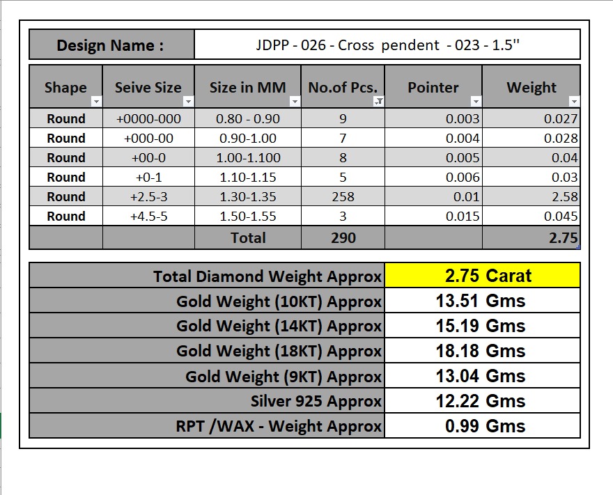 Custom Wood Cross Diamond Pendant - Crucifixion Cross Necklace  3D print model_21