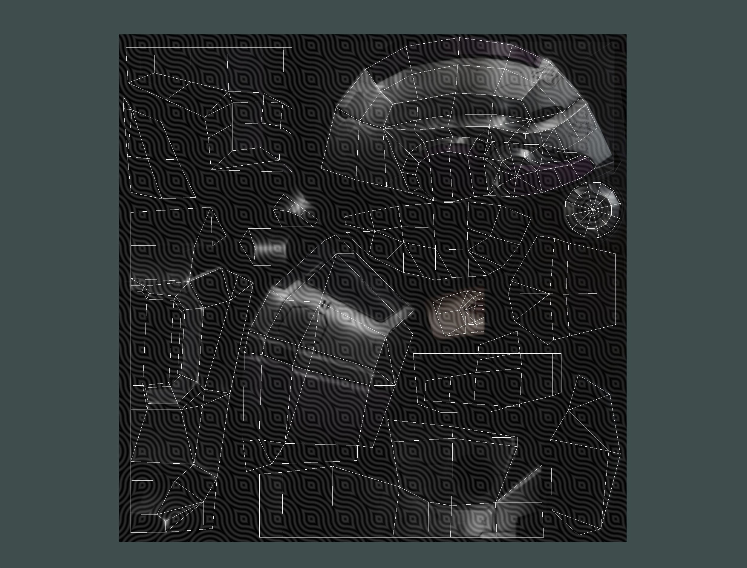 Cartoon Sci-Fi Cyborg Drone Heavy Machine Gunner Low-poly 3D model_66