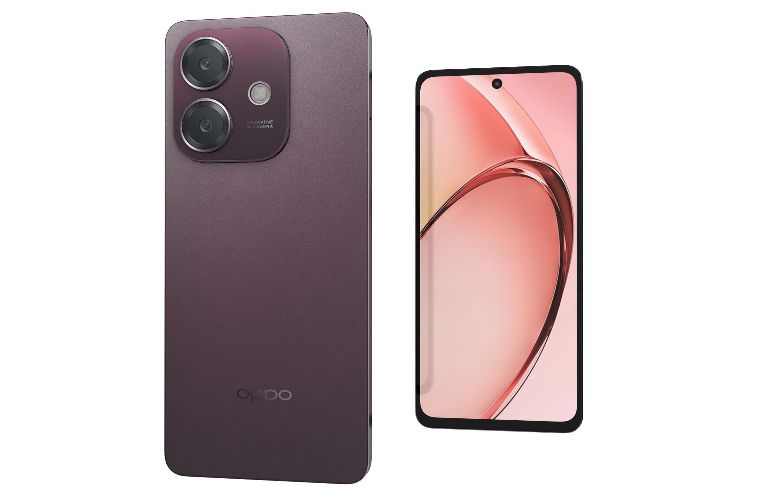 OPPO A3x Nebula Red 3D model_6