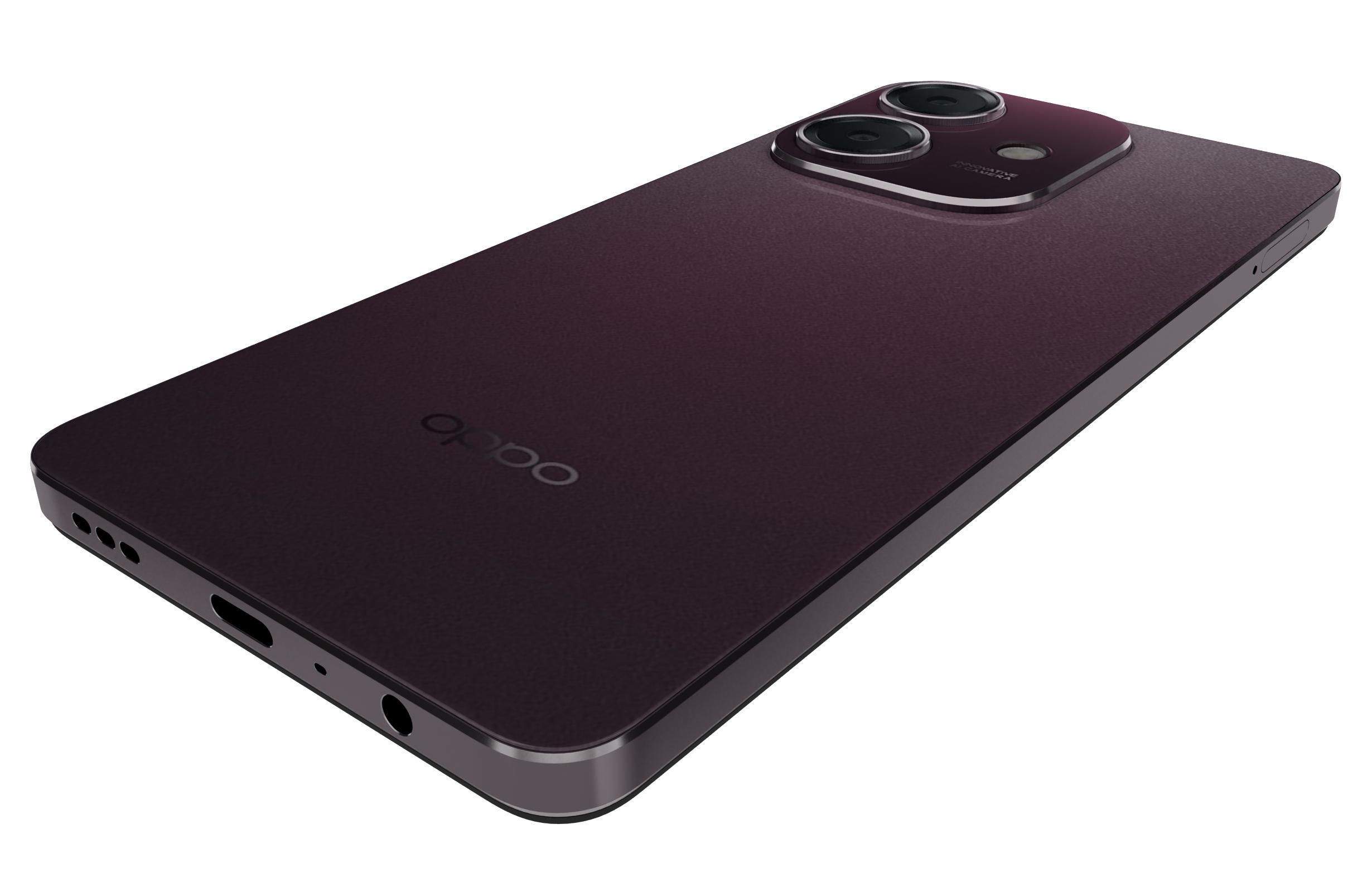 OPPO A3x Nebula Red 3D model_13