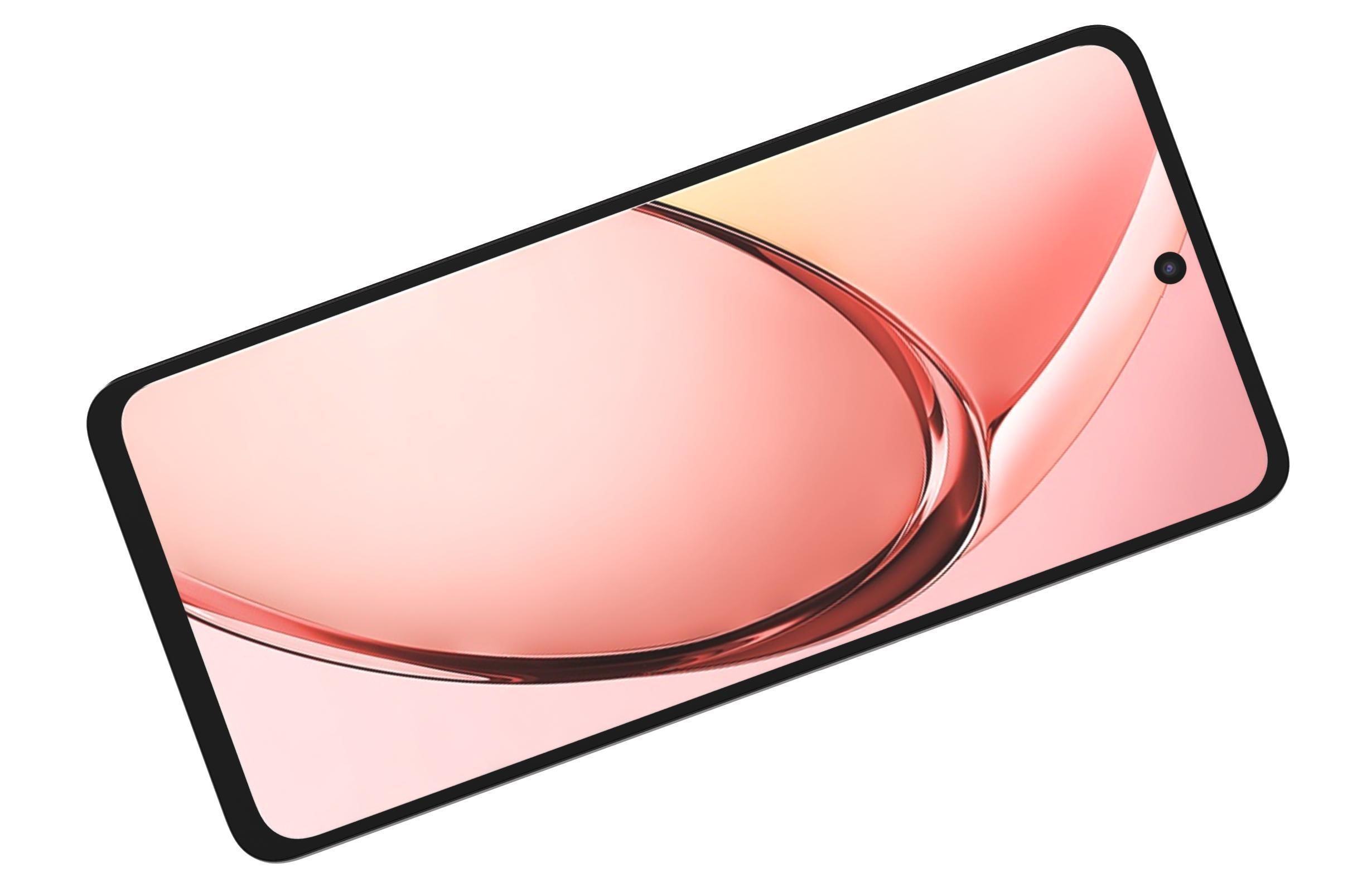 OPPO A3x Nebula Red 3D model_9