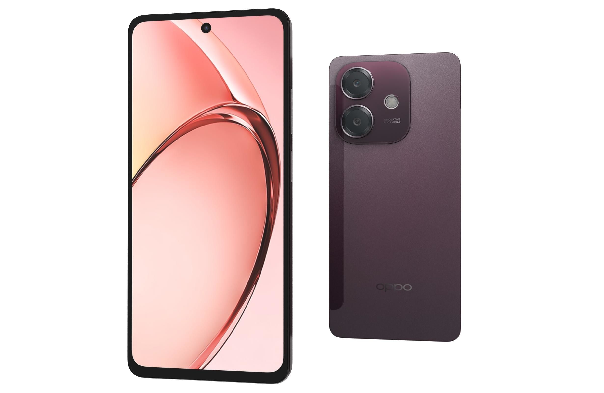 OPPO A3x Nebula Red 3D model_5