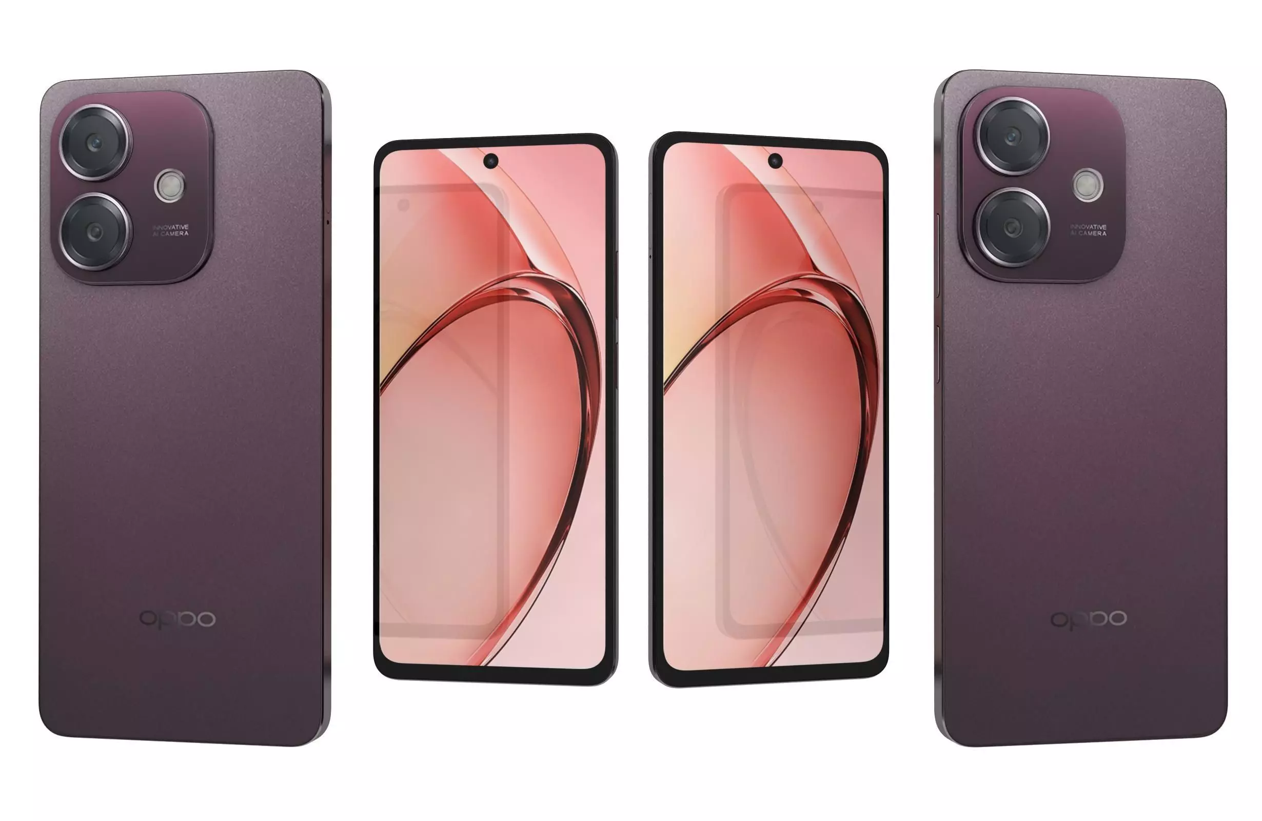 OPPO A3x Nebula Red 3D model_0