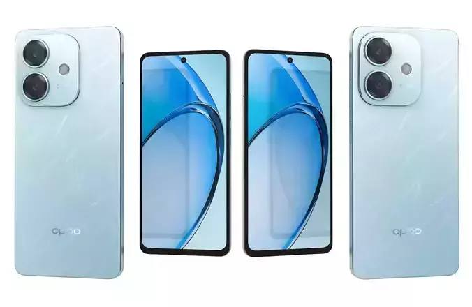 OPPO A3x Ocean Blue 3D model