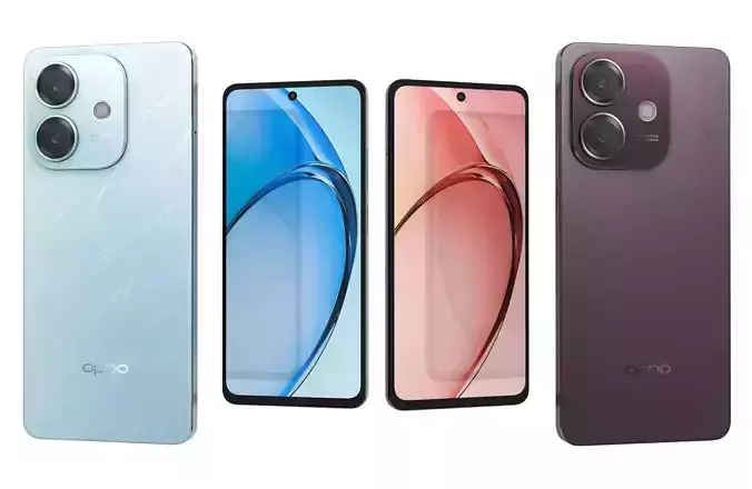 OPPO A3x Nebula Red And Ocean Blue