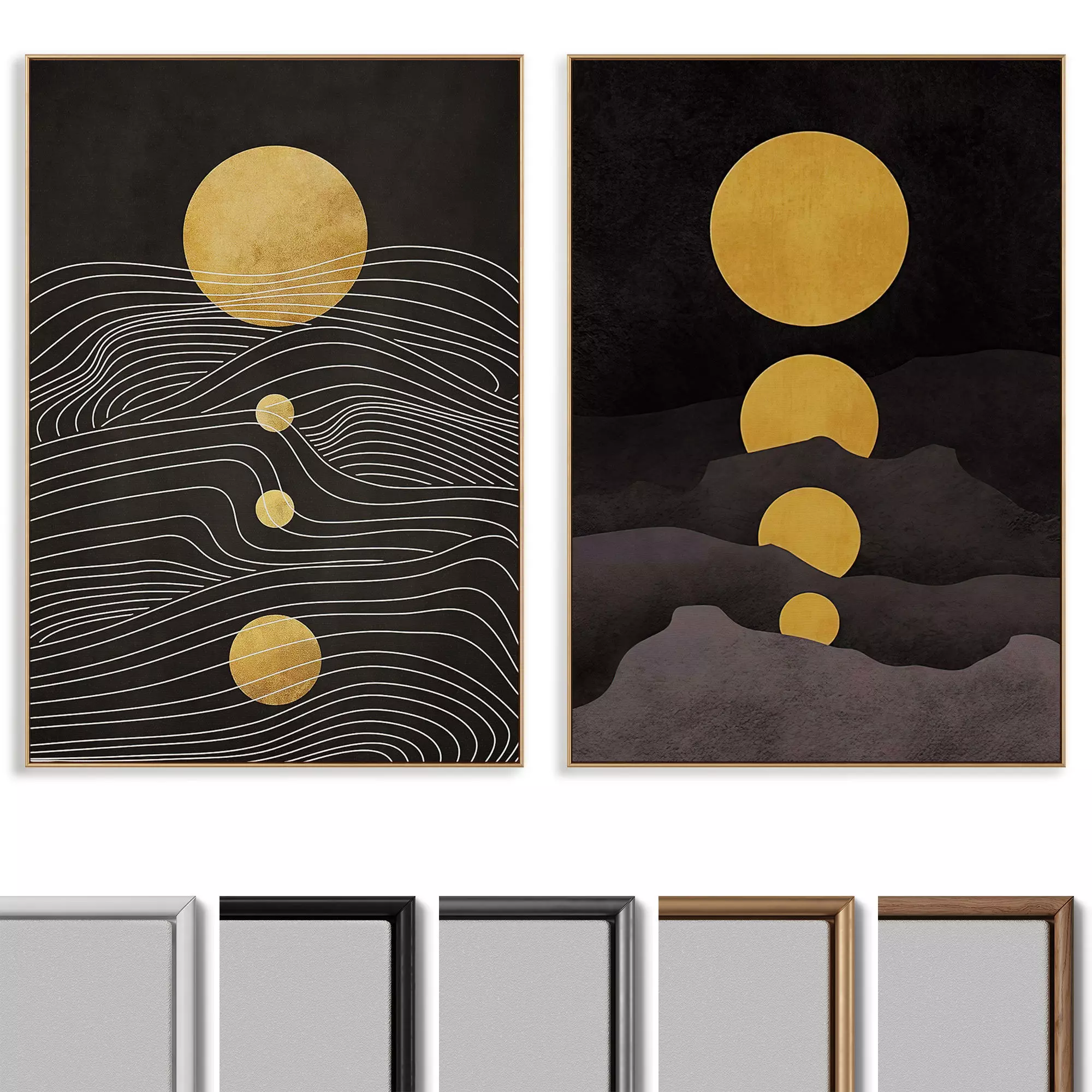 Abstract Painting Frame set 012 3D model_0