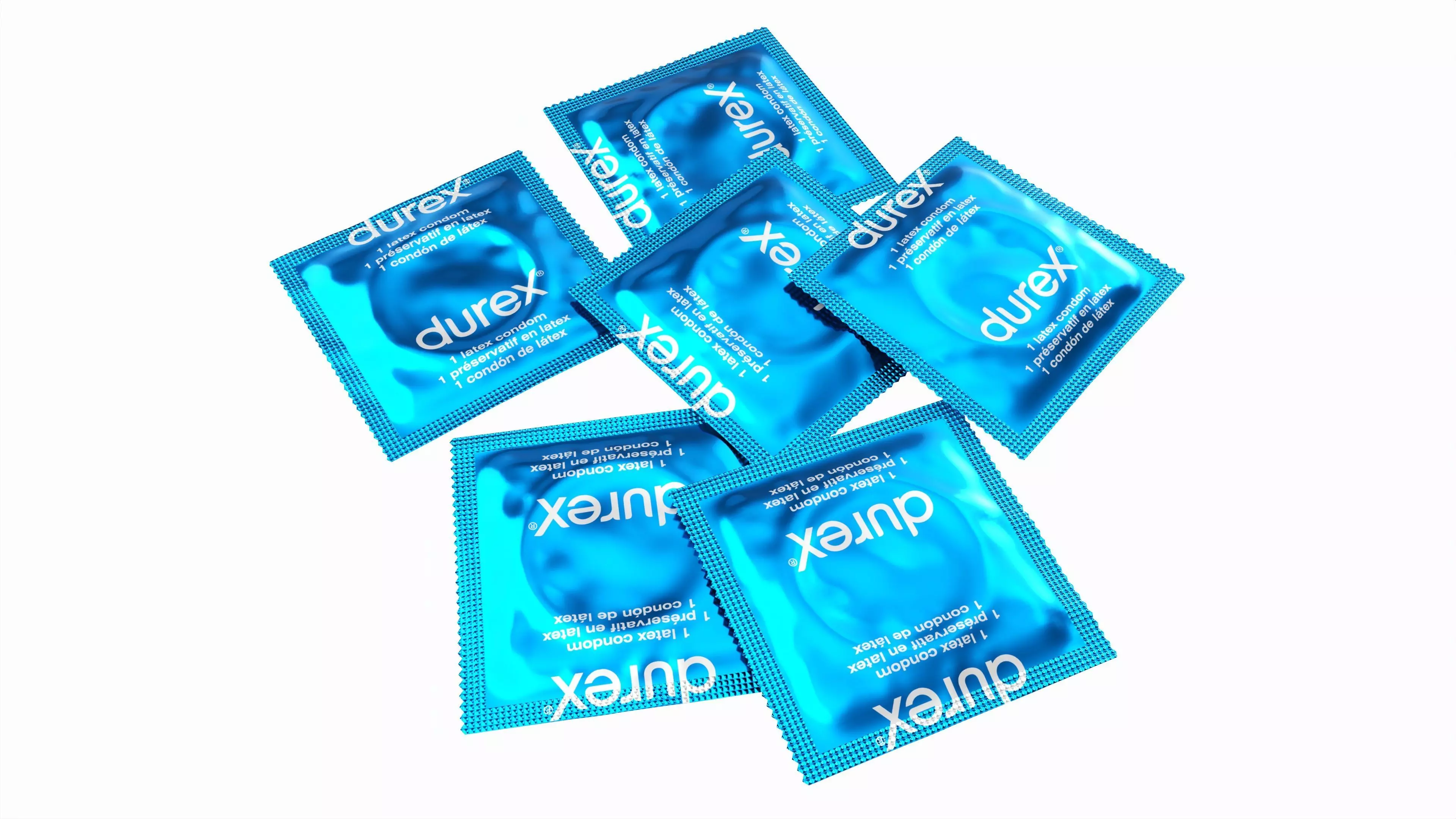 Condom individual packages 3D model