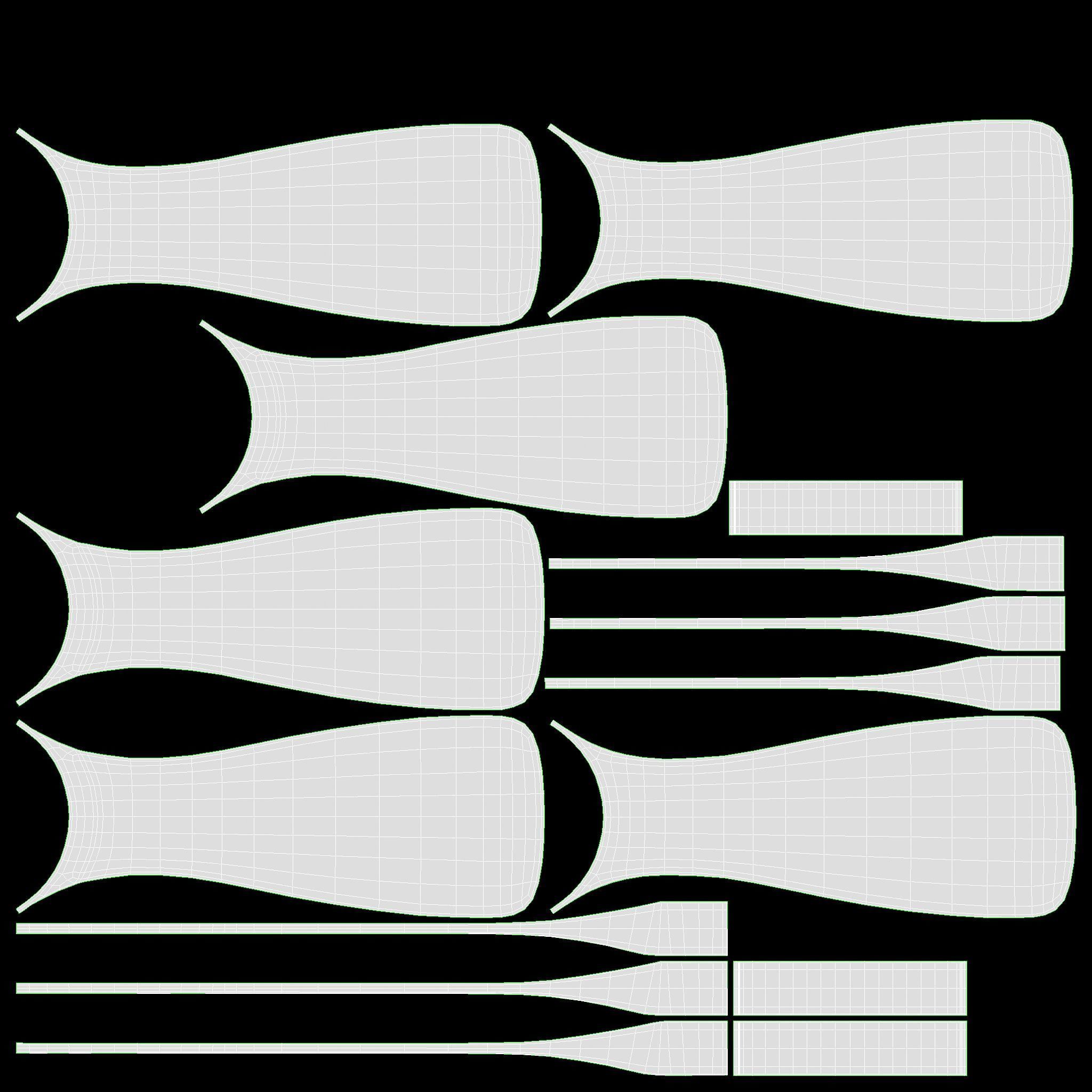 Wood Ceiling Fan with Light 3D model_10