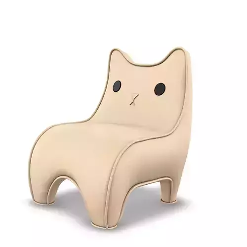 Cat Face Chair 2 3D model