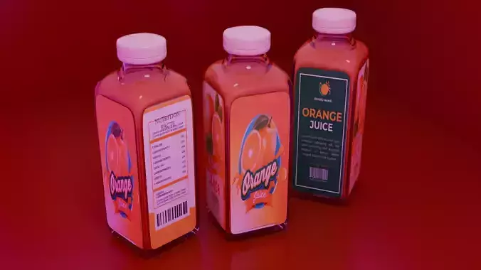 Botol Low-poly 3D model
