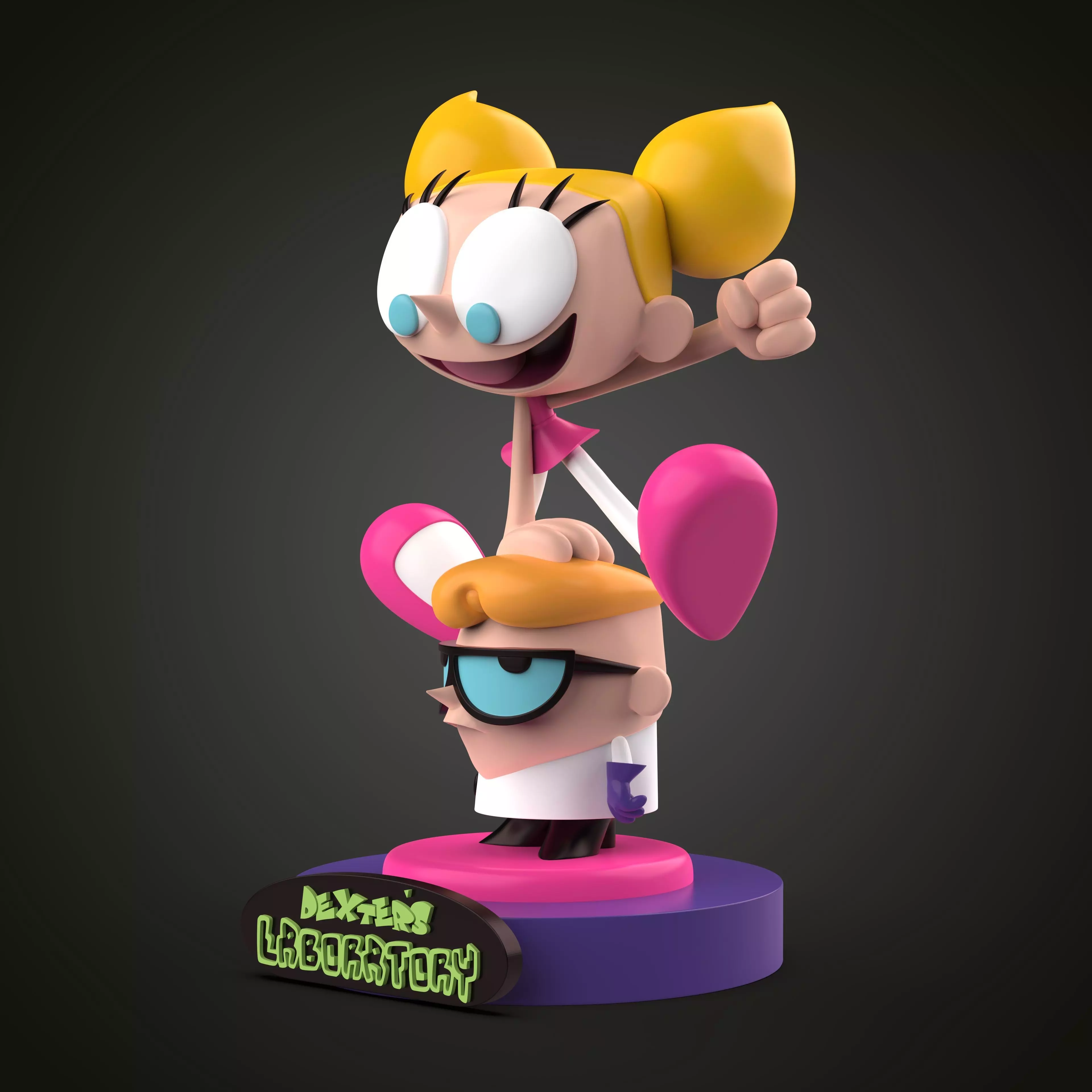 DEXTER LABORATORY diorama 3D print model_2