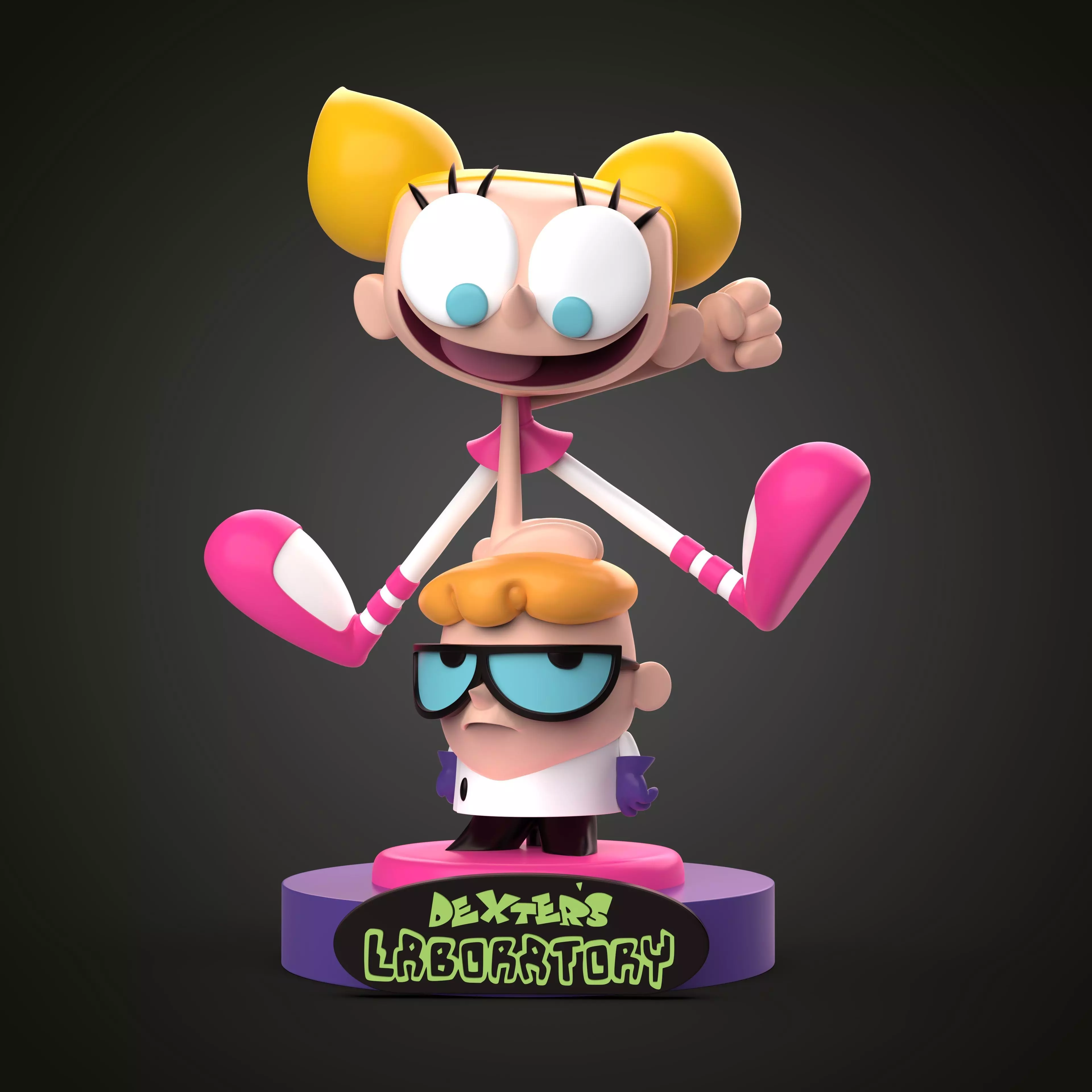 DEXTER LABORATORY diorama 3D print model_0